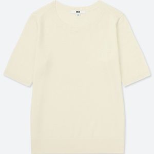 Extrafine merino wool half sweater